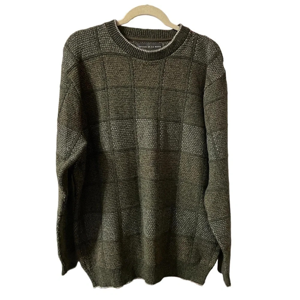 OSCAR DE LA RENTA VINTAGE GRANDPA SWEATER